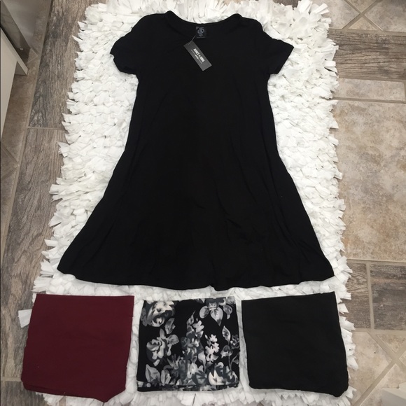 Swing Tunic cap sleeve in black - Picture 2 of 6